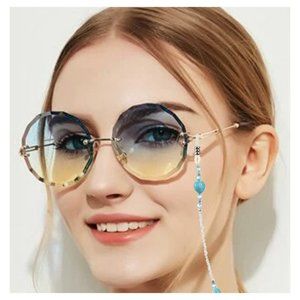 Turquoise Beaded Eyeglass Chain